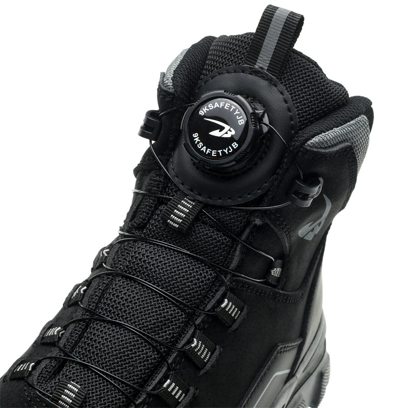 Men's Steel Toe Hand Stitched Cow Leather Boots Motorcycle Boots Work Boots Hiking Boots