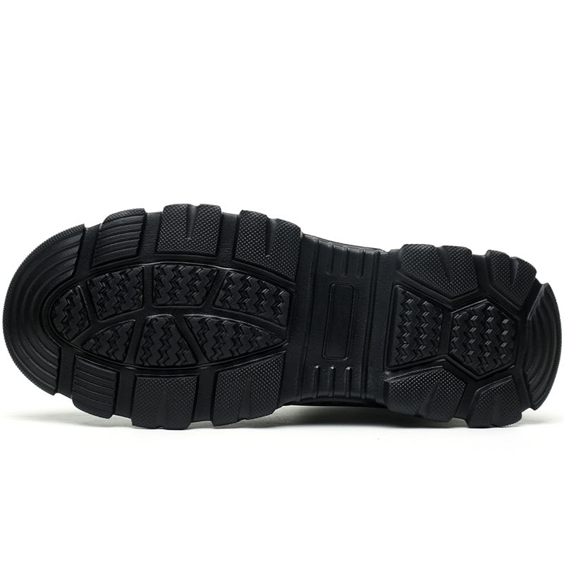 Men's Steel Toe Hand Stitched Cow Leather Boots Motorcycle Boots Work Boots Hiking Boots