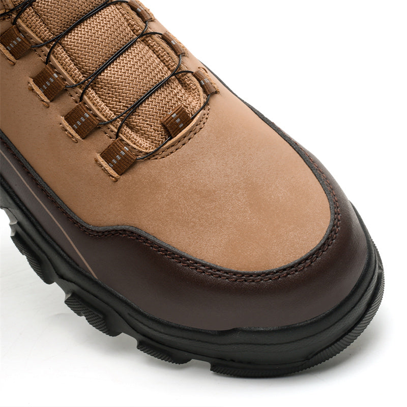 Men's Steel Toe Hand Stitched Cow Leather Boots Motorcycle Boots Work Boots Hiking Boots