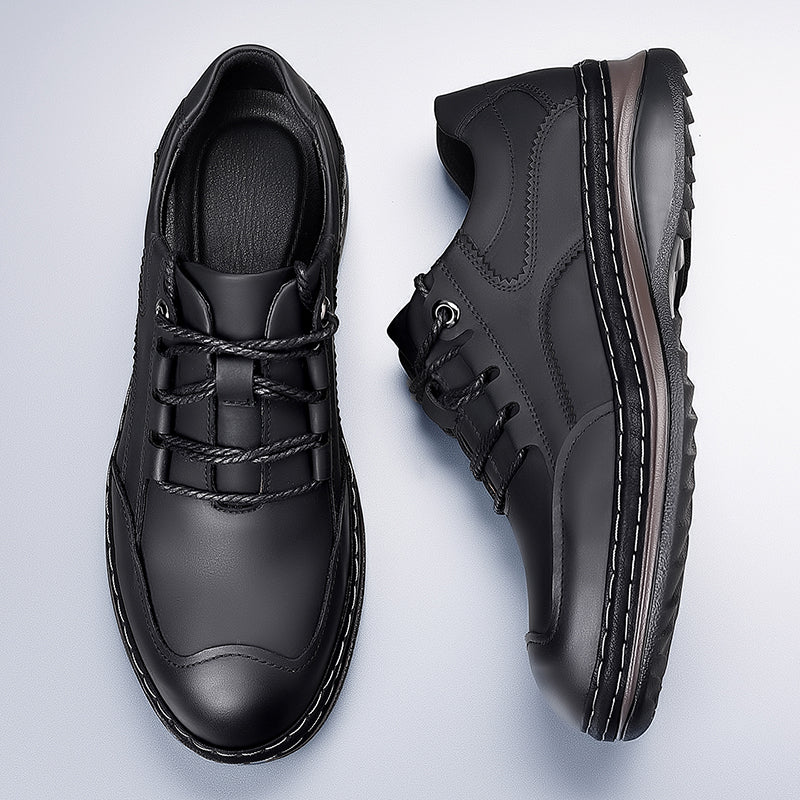 (⏰ Limited Time Sale 70% OFF 🔥) Men’s Premium Leather Lace-Up Shoes – Business to Travel Comfort | Shock-Absorbing, Wide Fit, All-Day Support