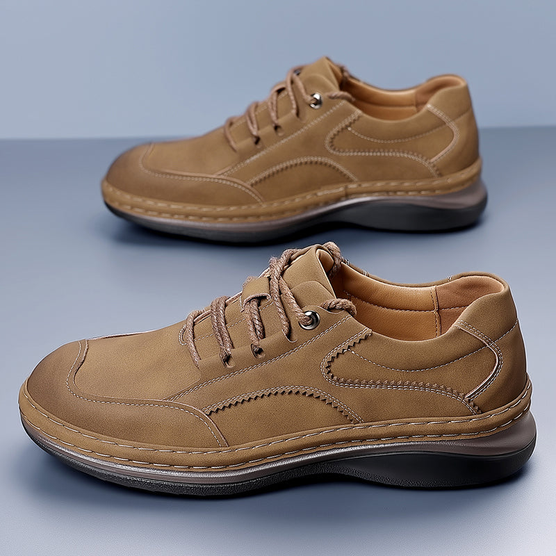 (⏰ Limited Time Sale 70% OFF 🔥) Men’s Premium Leather Lace-Up Shoes – Business to Travel Comfort | Shock-Absorbing, Wide Fit, All-Day Support