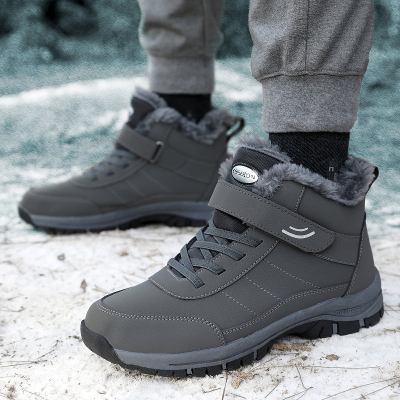 Men’s Waterproof Winter Boots | Warm Lining, Non-Slip Sole, Wide Fit