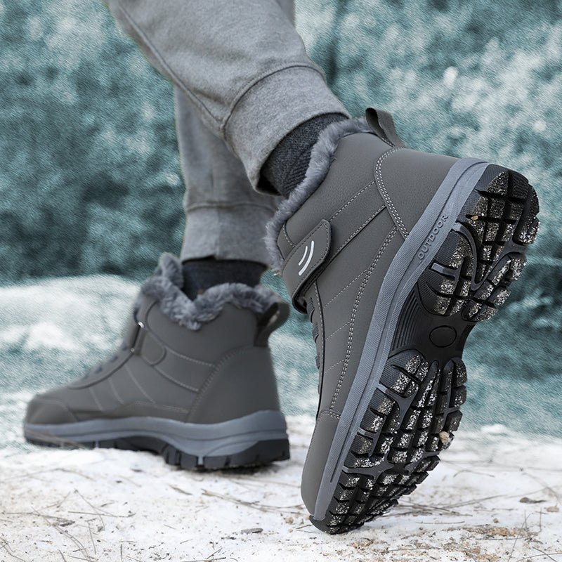 Men’s Waterproof Winter Boots | Warm Lining, Non-Slip Sole, Wide Fit