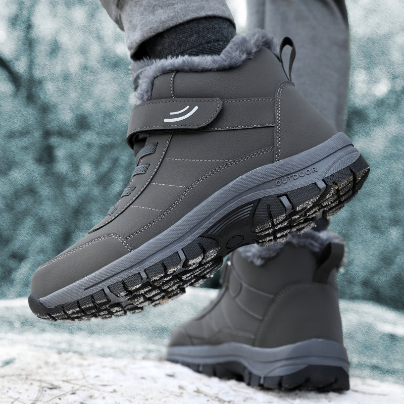 Men’s Waterproof Winter Boots | Warm Lining, Non-Slip Sole, Wide Fit