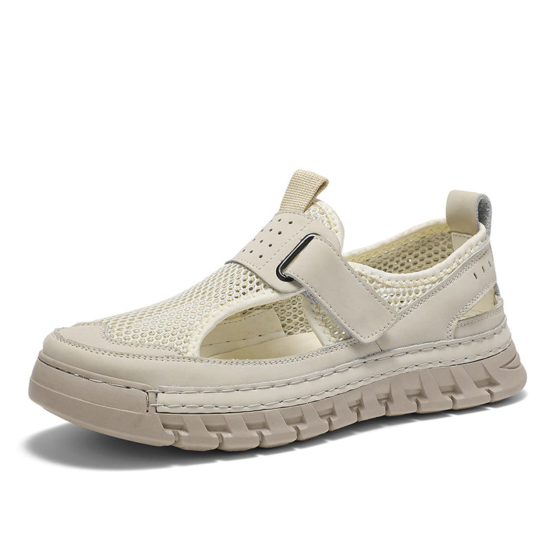 (⏳53% OFF)Men's Mesh Fisherman Sandals – Hook & Loop, Non-Slip for Wading & Fishing