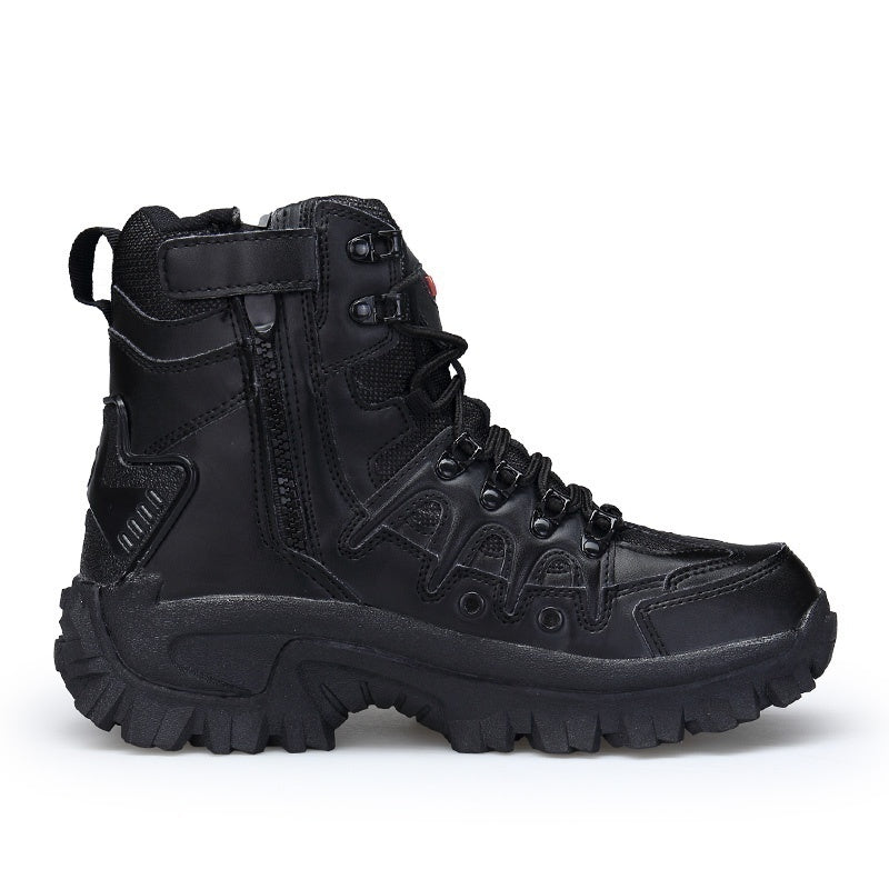 Men Military Combat Boots Waterproof Non-Slip Hiking Boots Anti-Puncture Work Boots