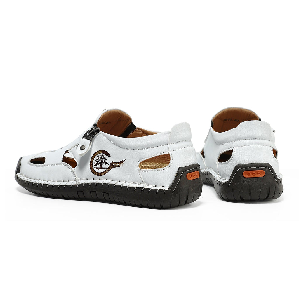 (⏳NOW ON: 70% OFF Sale! 🔥)Mens Casual Shoes Summer Breathable Sneakers Loafers Walking Shoes Hand Made Lace-Up Leather Dress Flats Shoes for Driving Business Working Office