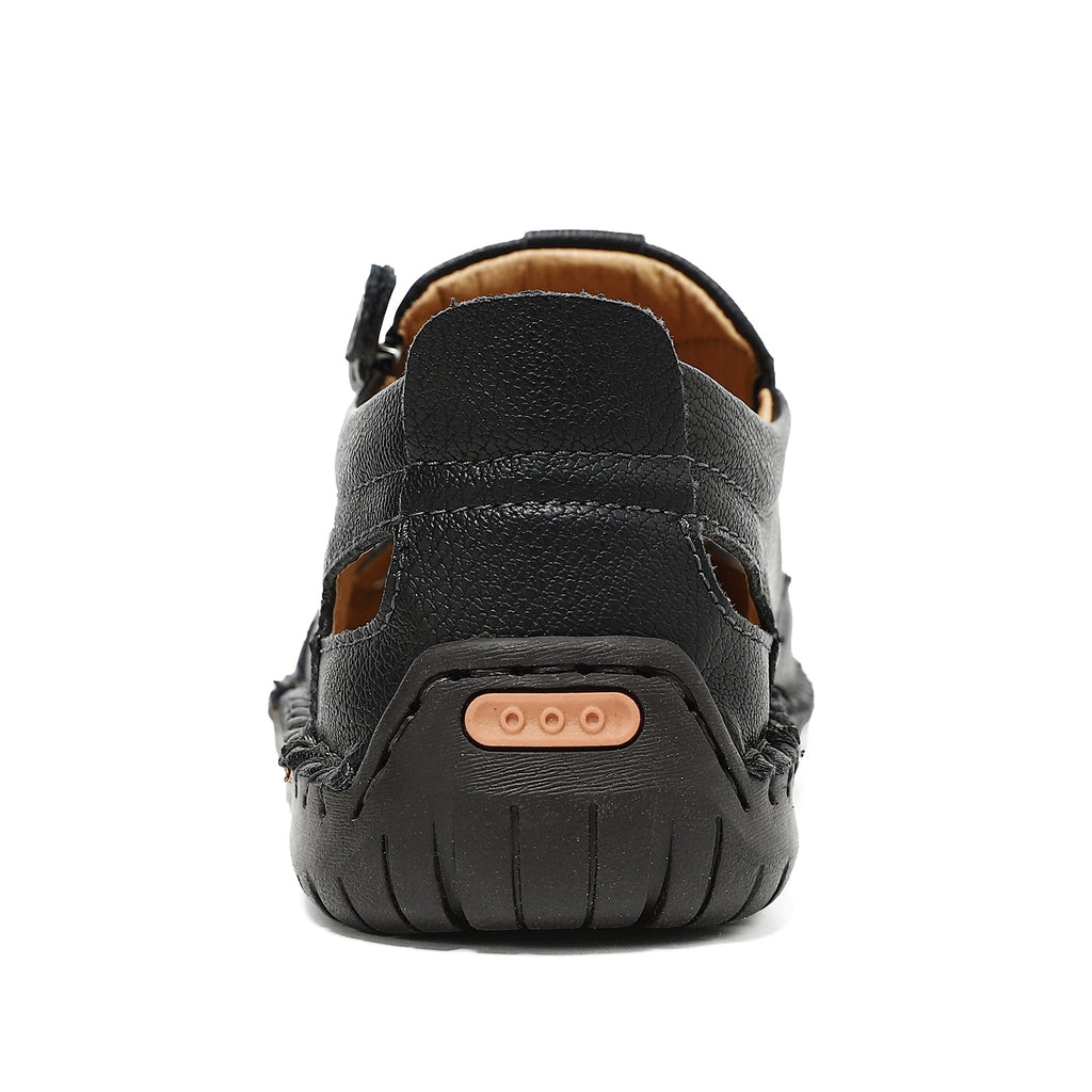 (⏳NOW ON: 70% OFF Sale! 🔥)Mens Casual Shoes Summer Breathable Sneakers Loafers Walking Shoes Hand Made Lace-Up Leather Dress Flats Shoes for Driving Business Working Office