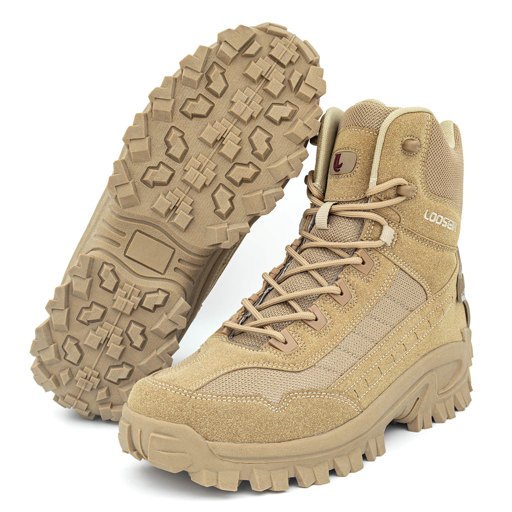 Mens Orthopedic Support Anti-Puncture Work Boots Waterproof Anti-Sprain Hiking Boots