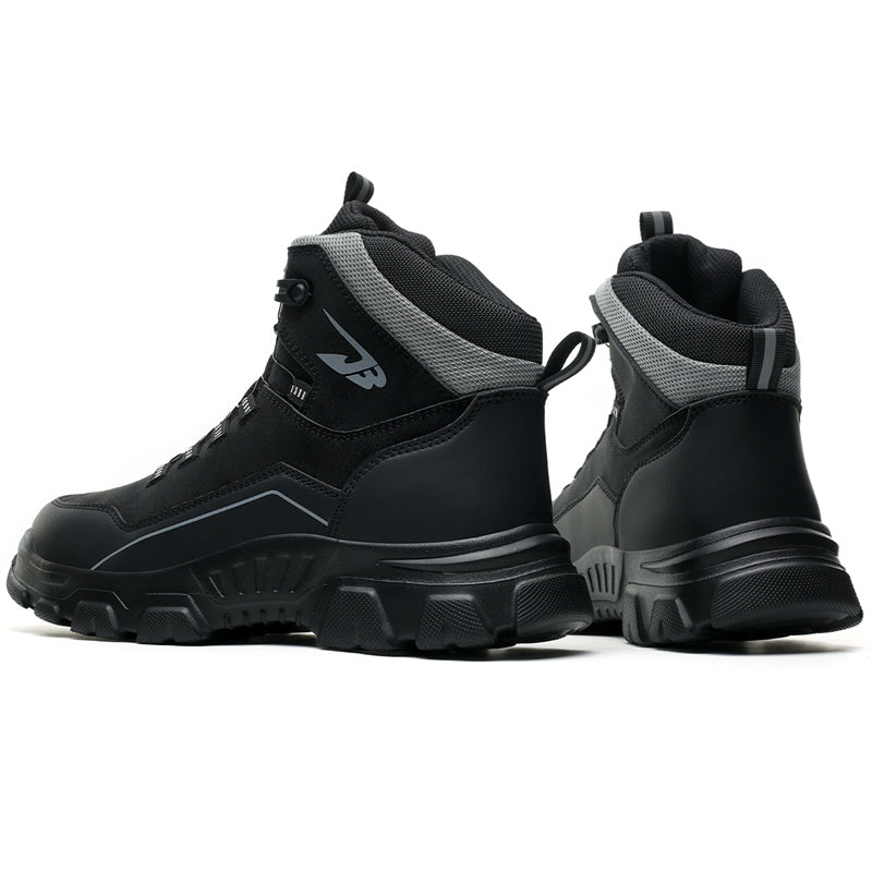 Men's Steel Toe Hand Stitched Cow Leather Boots Motorcycle Boots Work Boots Hiking Boots