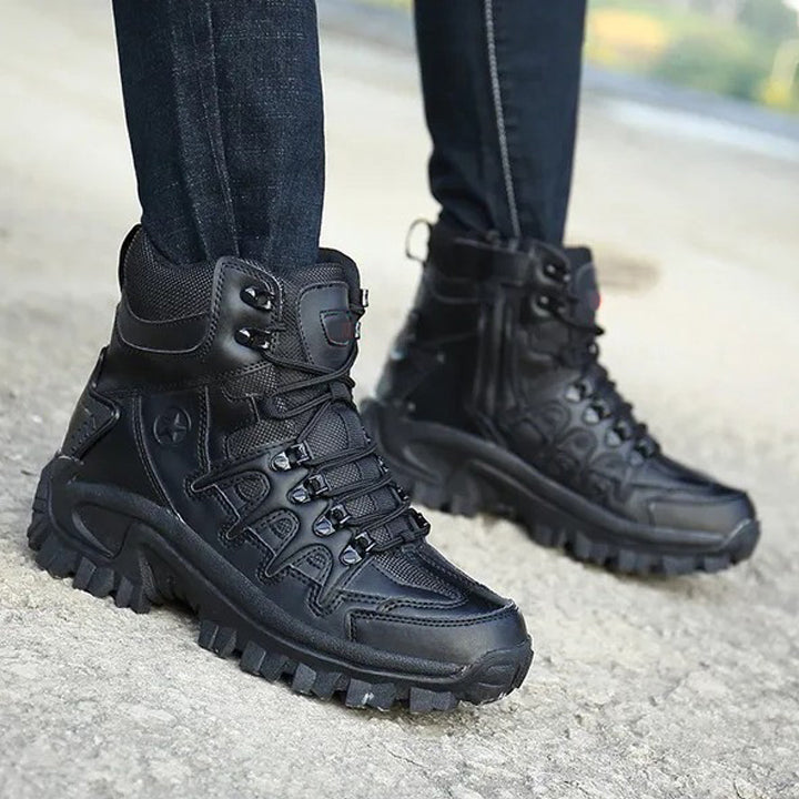 Men Military Combat Boots Waterproof Non-Slip Hiking Boots Anti-Puncture Work Boots